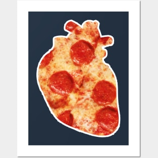 Pizza Heart Posters and Art